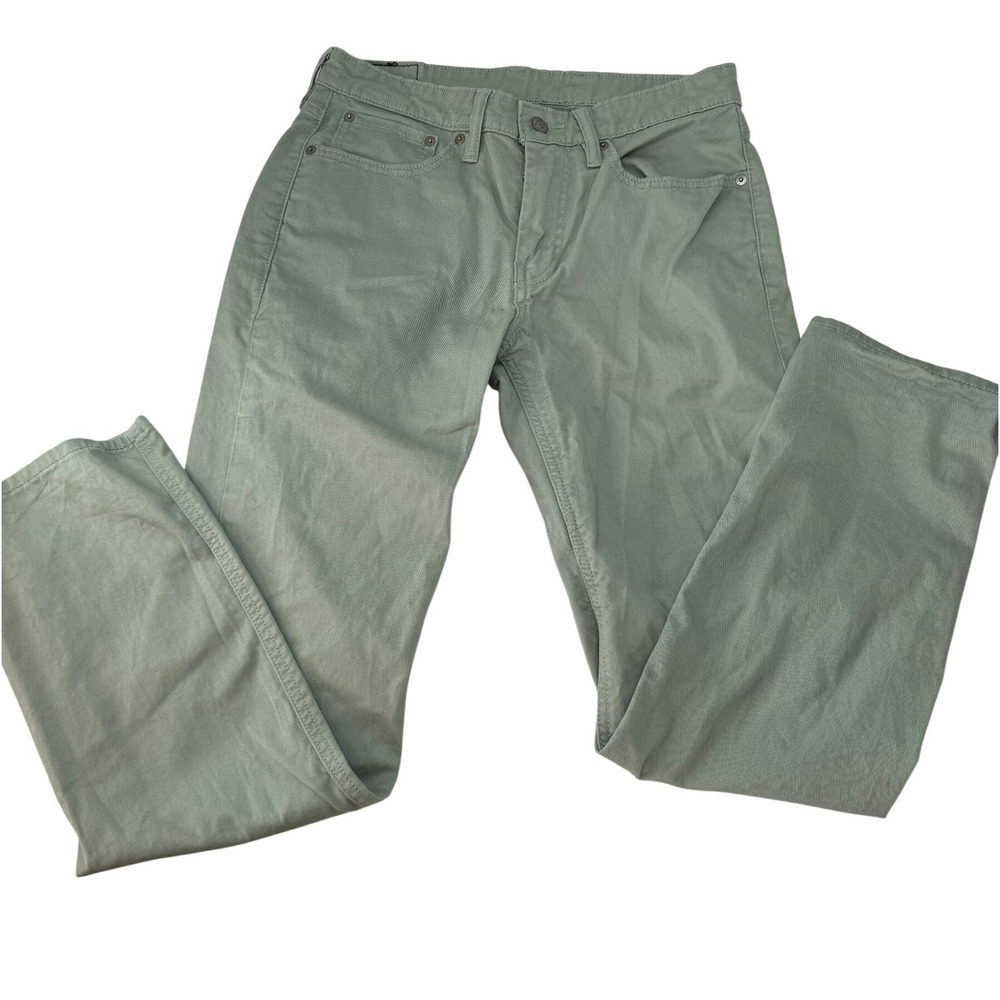 Levis 511 Slim Fit Mens Sage Green Cotton Chino Pants 31x30